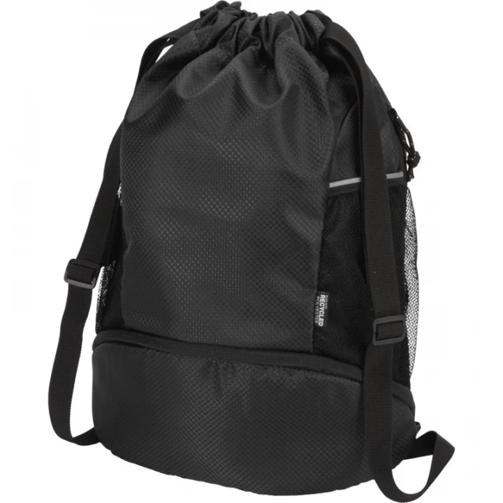 Nomad GRS Recycled Sports Drawstring Bag With Bottom Compartment 18L