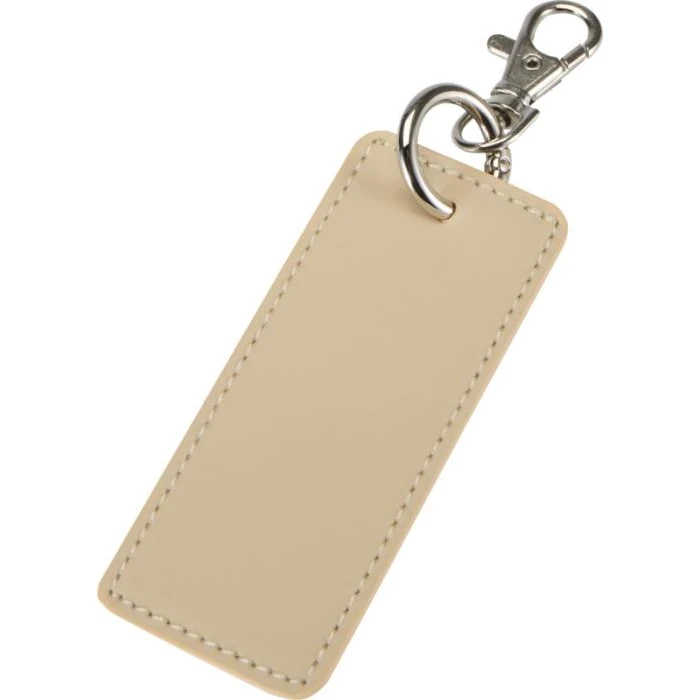 Resi plus GRS recycled Rectangle charm keychain 