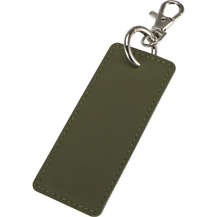 Resi plus GRS recycled Rectangle charm keychain 