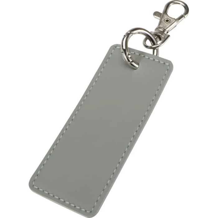 Resi plus GRS recycled Rectangle charm keychain 