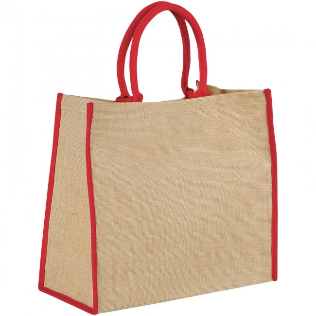 Harry Coloured Edge Jute Tote Bag 25L