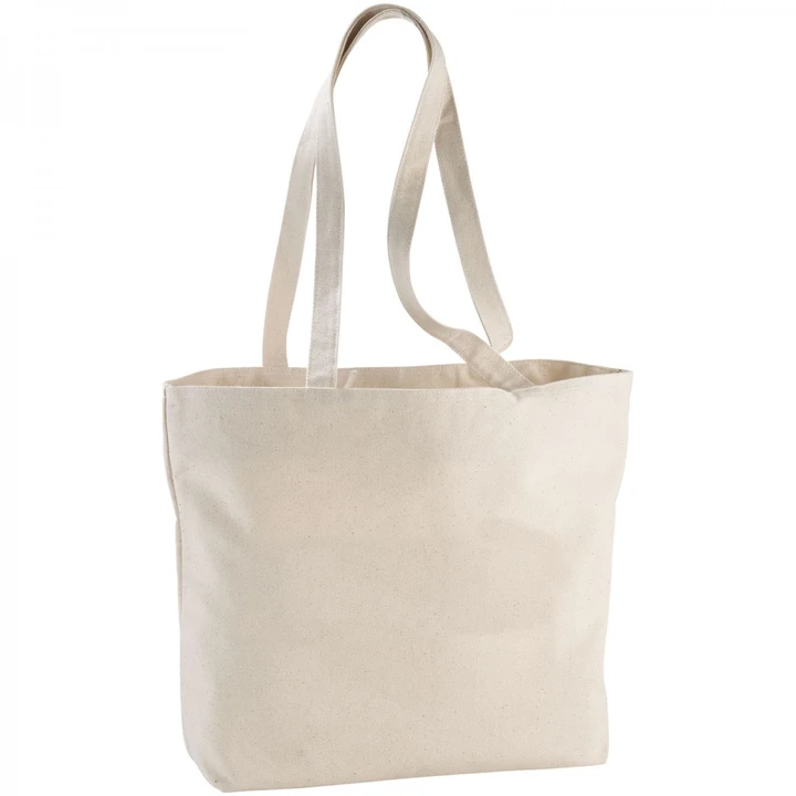 Ningbo 320 g/m² Zippered Cotton Tote Bag 15L