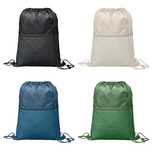 Sora Recycled Quilted Drawstring Bag - 6L