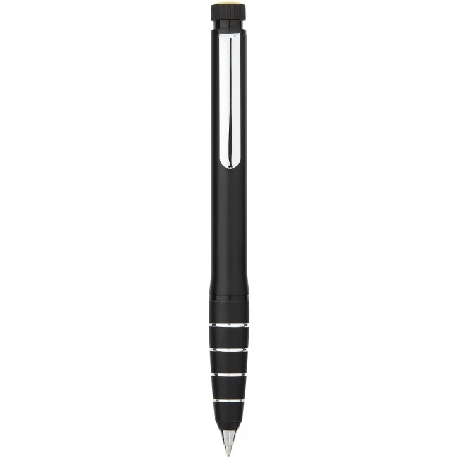 Jura dual aluminium ballpoint pen and highlighter