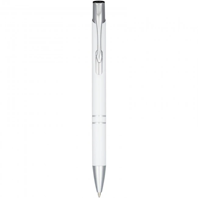 Moneta Anodized Aluminium Click Ballpoint Pen (blue ink)