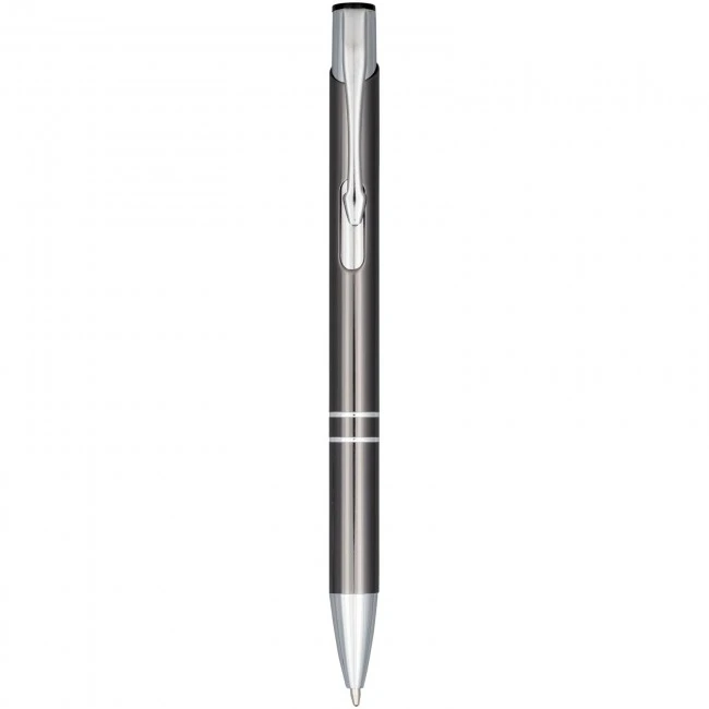 Moneta Anodized Aluminium Click Ballpoint Pen (blue ink)