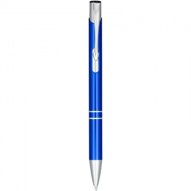 Moneta Anodized Aluminium Click Ballpoint Pen (blue ink)
