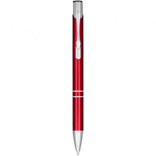 Moneta Anodized Aluminium Click Ballpoint Pen (blue ink)