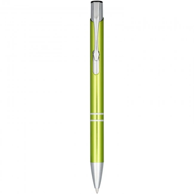 Moneta Anodized Aluminium Click Ballpoint Pen (blue ink)
