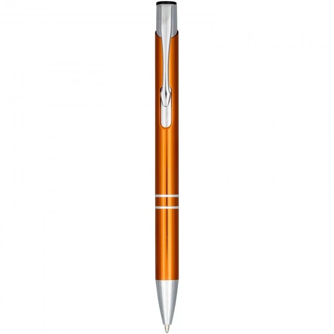 Moneta Anodized Aluminium Click Ballpoint Pen (blue ink)