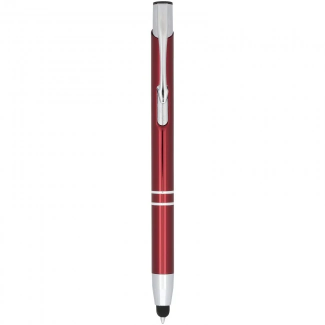 Moneta Anodized Aluminium Click Stylus Ballpoint Pen (blue ink)