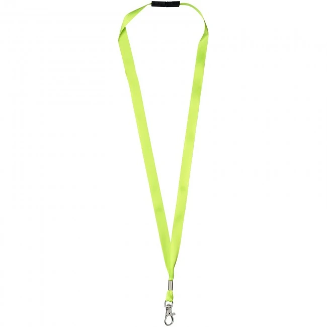 Oro ribbon lanyard with break-away closure