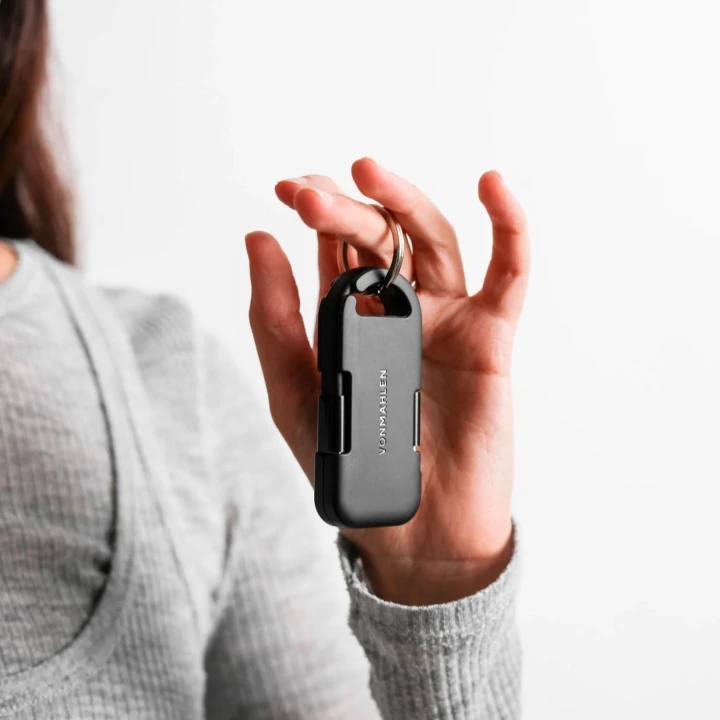 Evergreen Go 2-in1 keyring with powerbank
