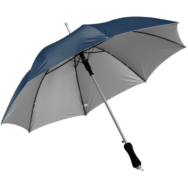Umbrella with silver underside