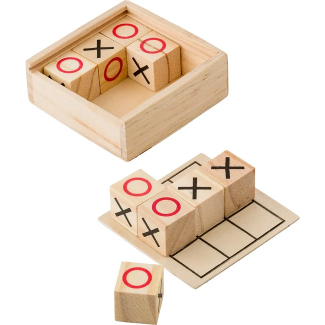 Wooden Tic Tac Toe game