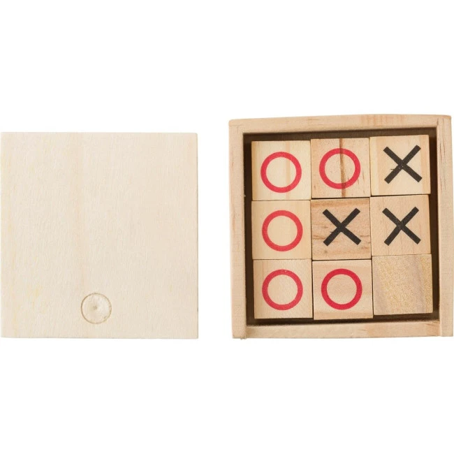 Wooden Tic Tac Toe game