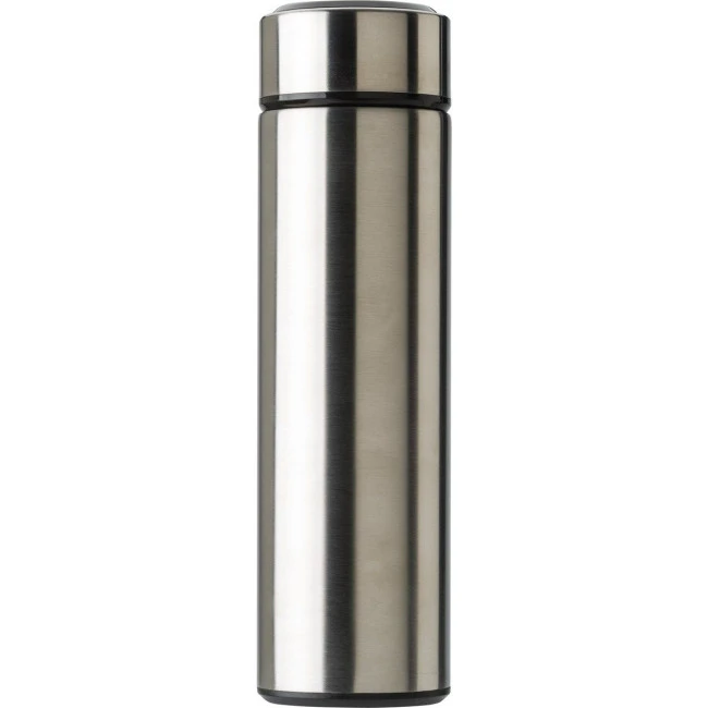 Stainless steel thermos bottle with LED display 450ml