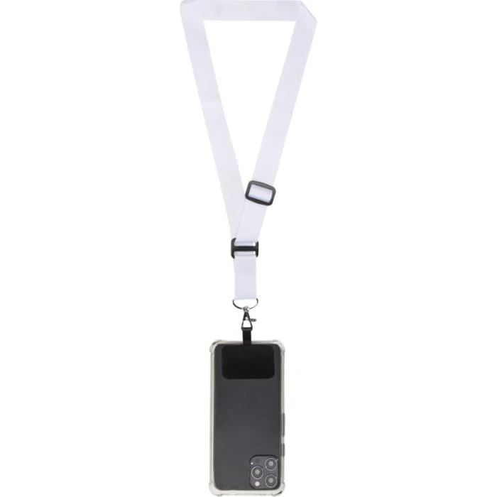 Lyra sublimation adjustable lanyard with phone holder