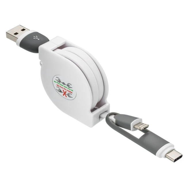 3-in-1 retractable charging cable