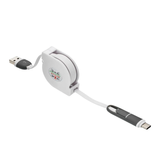 3-in-1 retractable charging cable