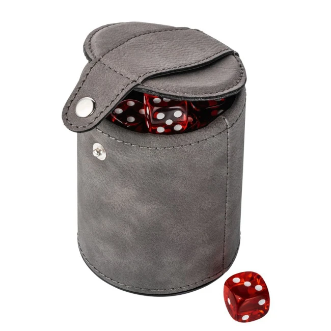 Dice cup with 5 dice