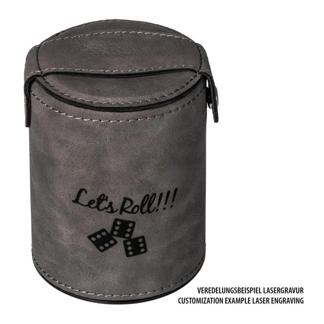 Dice cup with 5 dice