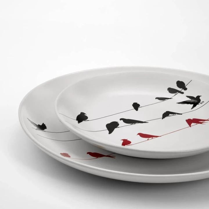 Monet ceramic dessert plate Matt finish