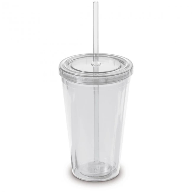 Mug with straw in gift box