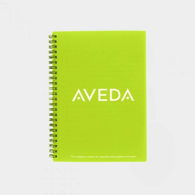 Green & Good A5 Polypropylene Wire Notebooks - Recycled