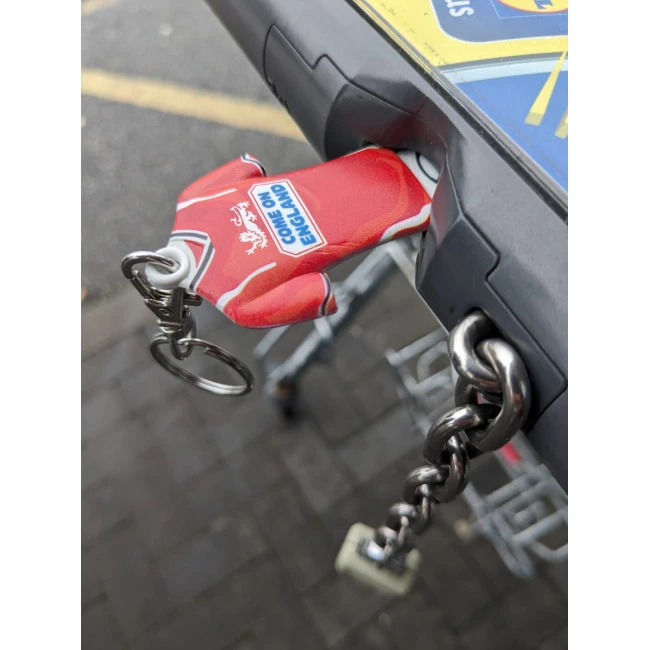 Shirt Shaped Trolley Stick Keyring