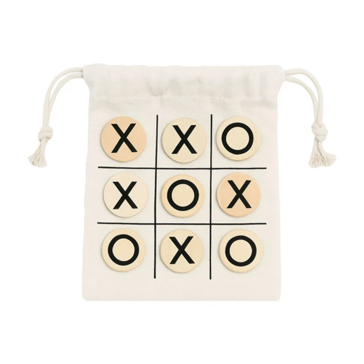 Sustainable Living Wooden tic-tac-toe game