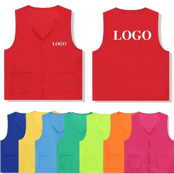 Unisex 2-Pocket Volunteer Vest