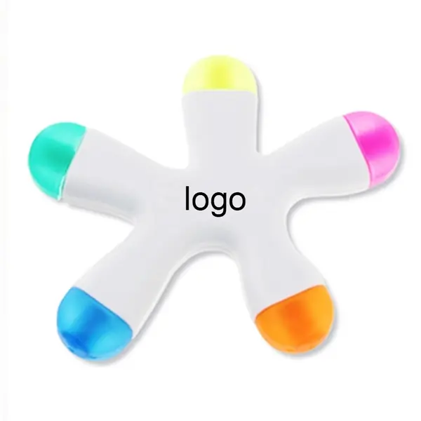 Funky Shaped Five color Highlighter