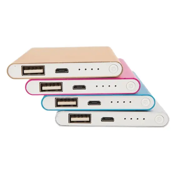 Custom Slim Metal Power Bank 2000mAh with Logo
