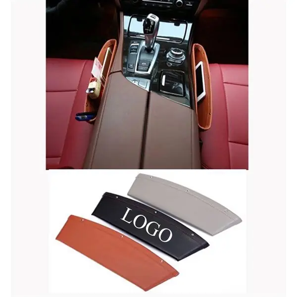Leather Car Seat Storage Box Side Pocket