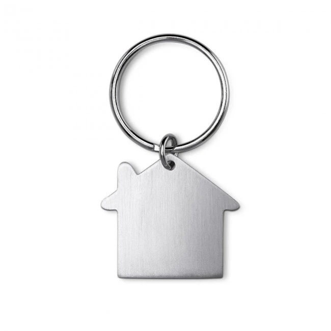 House Shaped Metal Keyring