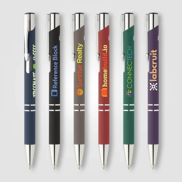 Crosby Recycled Aluminium Metallic Chrome Trim Pen