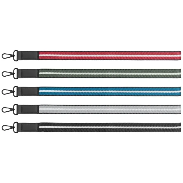 Newport rPET Woven Chevron Phone Strap Lanyard - 43.7 x 2.5 cm