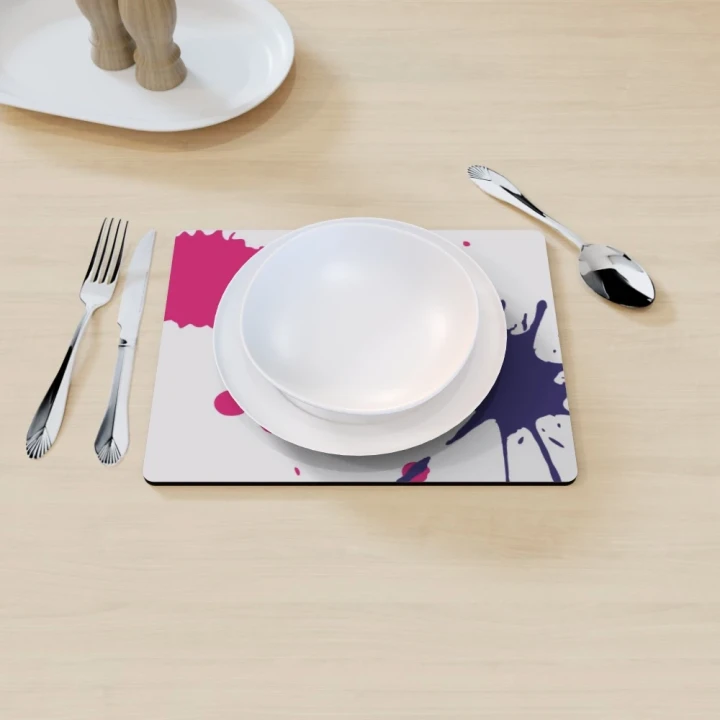 Placemat - Rectangle  - Wooden Hardboard - Single - 20cm x 26cm