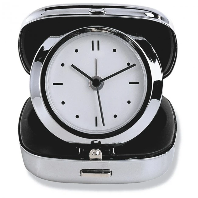 Metal travel alarm clock