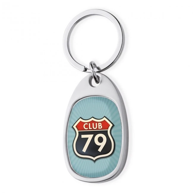 Metal key ring for doming
