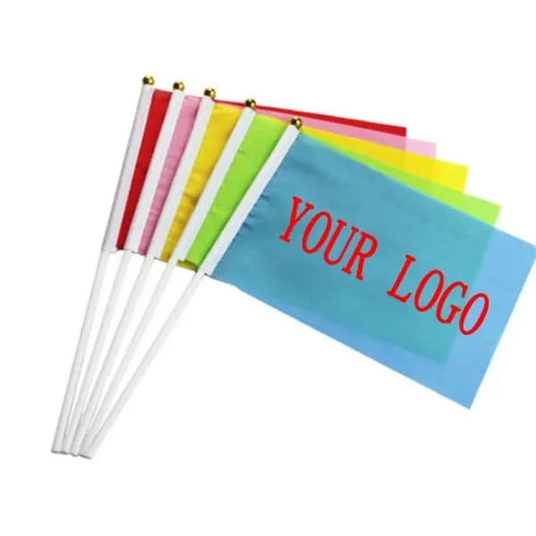Polyester mini hand wave flag car flag cheer flag