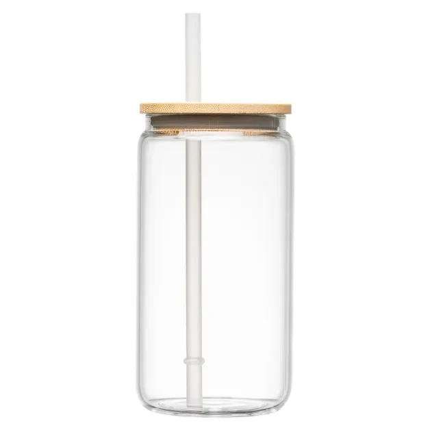 Cádiz Glass Bamboo Lid Tumbler - 500 ml