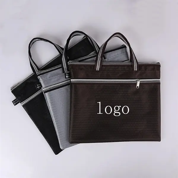 Zipper Oxford Cloth File Bag
