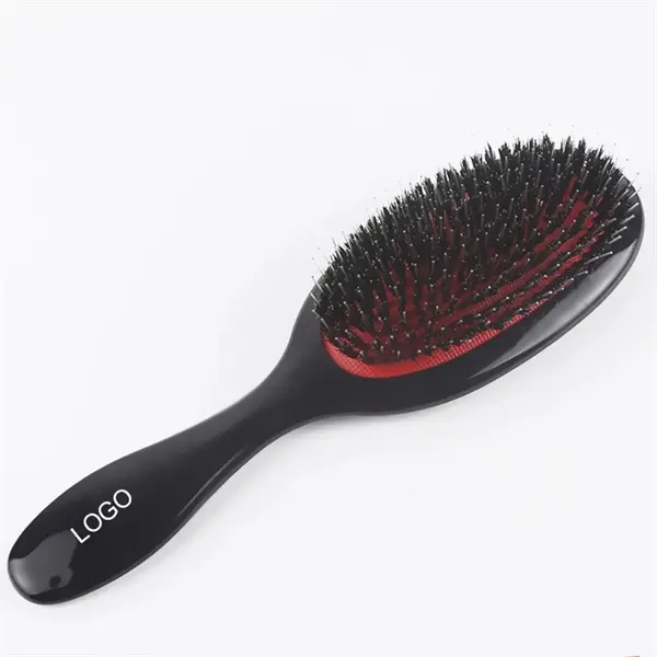 Nature Bristle Hair Scalp Massage Comb With Plastic Handle
