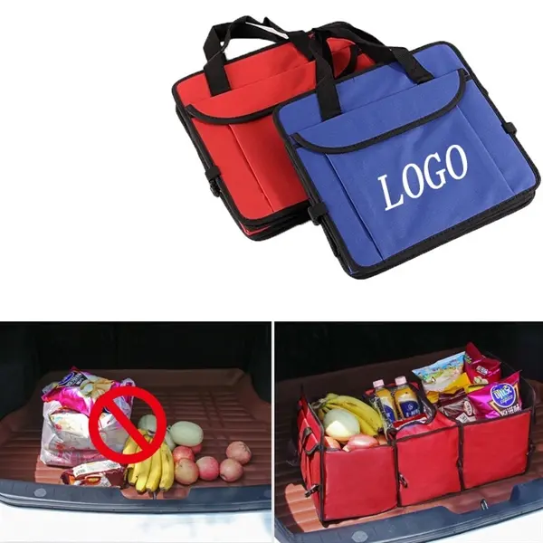 Foldable Trunk Orangizer with Cooler Bags