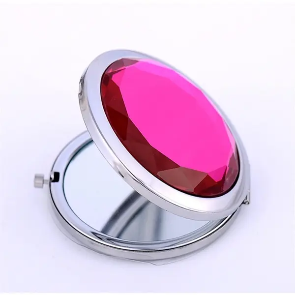 Round Cosmetic Folding Travel Compact Mirror