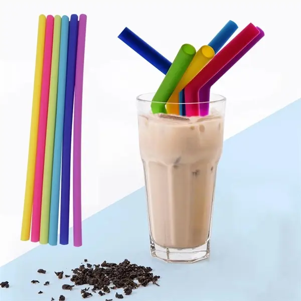 Silicone Reusable Straws With Brush