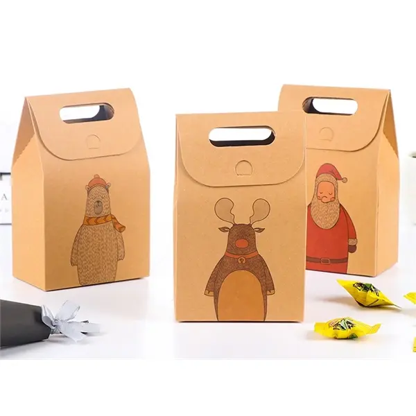 Christmas Gift Box for Apple and Candy Package "