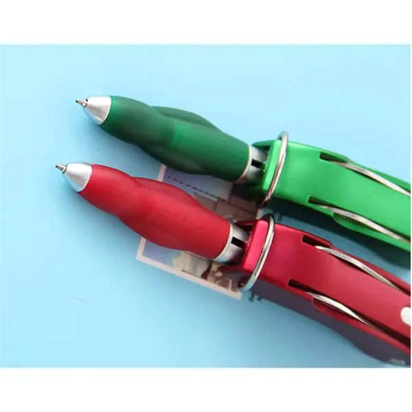 Folding Scissors Flashlight Ballpoint Pen